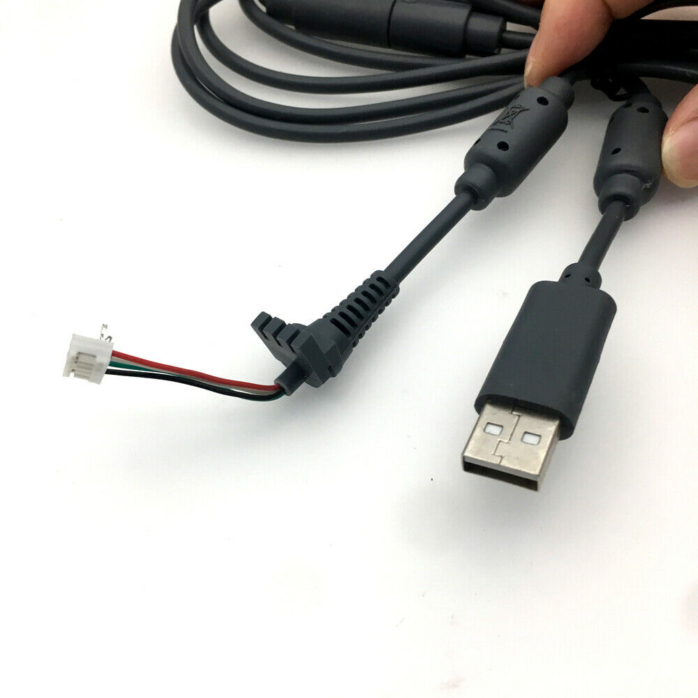Gray USB 4 Pin Line Cord Cable Adapter Replacement For Xbox 360 Wired Controller
