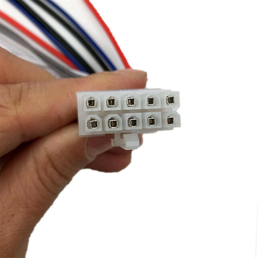 1pc Power Input Speaker Wire Harness 10 Pin Plug RCA For Dual TBX10A Amplifier