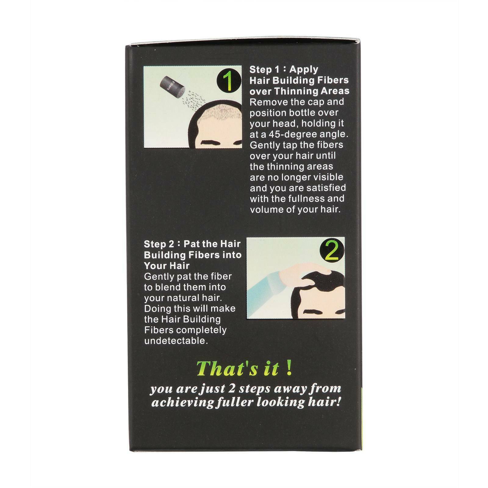 Black 22g DEXE Hair Building & Thickening Fiber For Hair Loss USA USPS SHIPPING