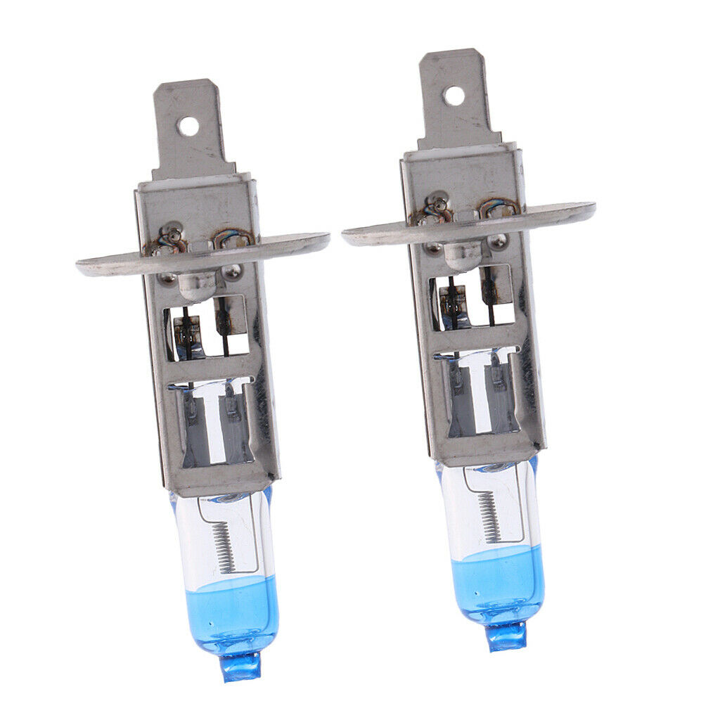 Pair 12V 55W H1 4000K Car Headlight Bulbs Halogen Lamp Daytime Driving
