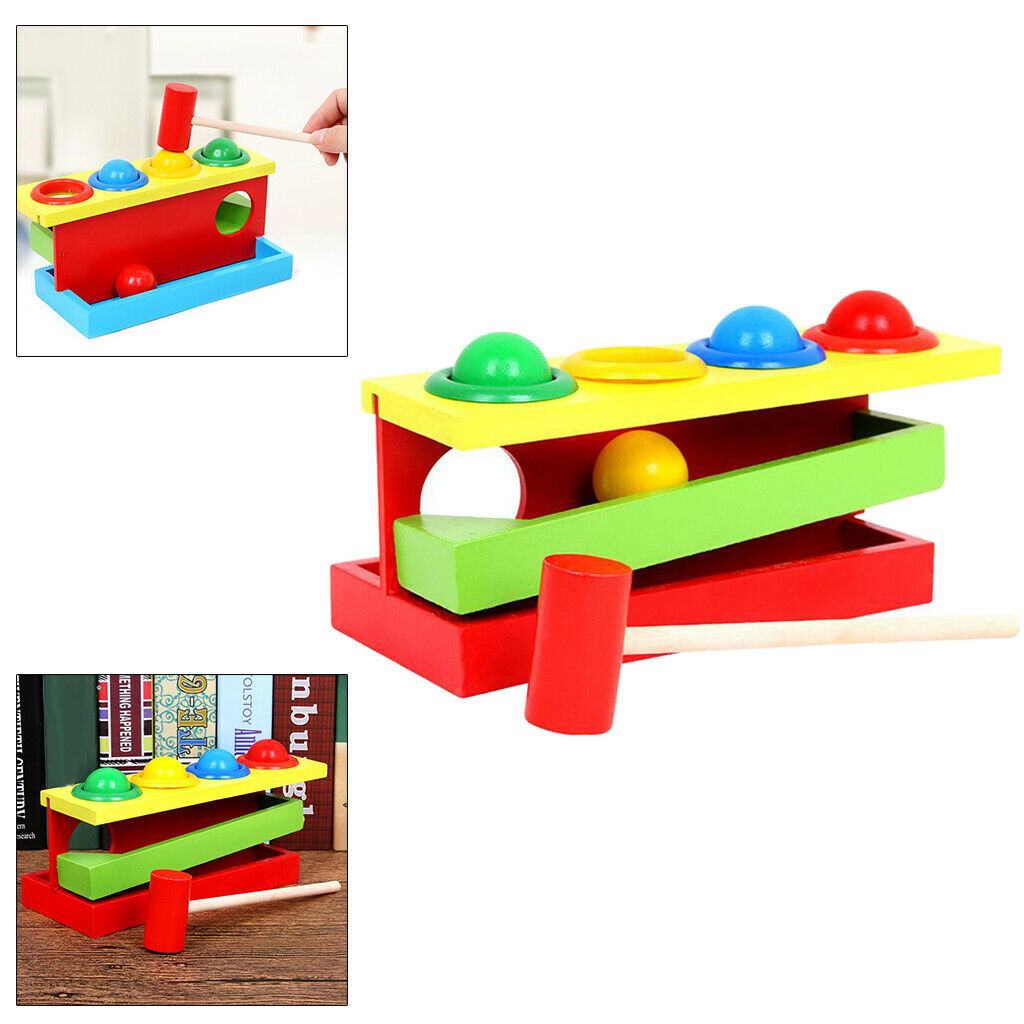 Infant Wood Hammering Ball Educational Developmental Toys Birthday Gift