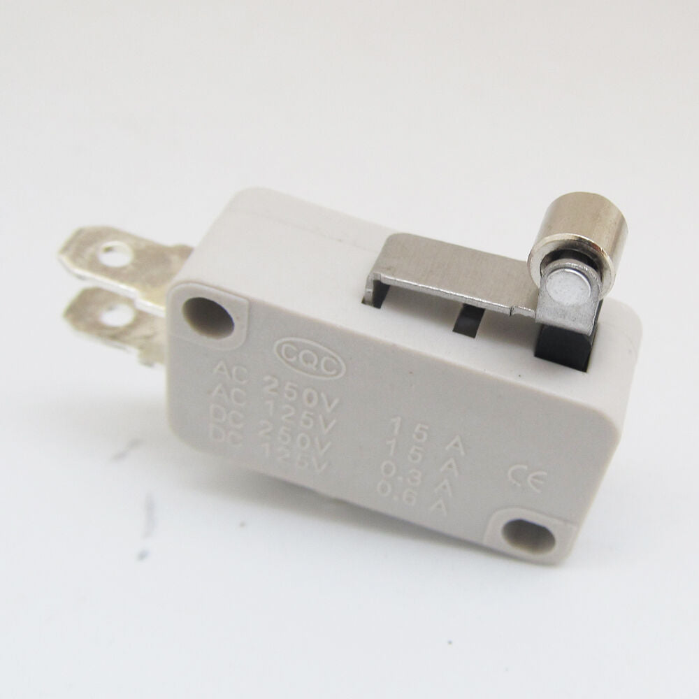 10pcs Grey Micro Switch Metal Roller Lever Limit N.O/N.C Switch 28x16mmx10mm 15A