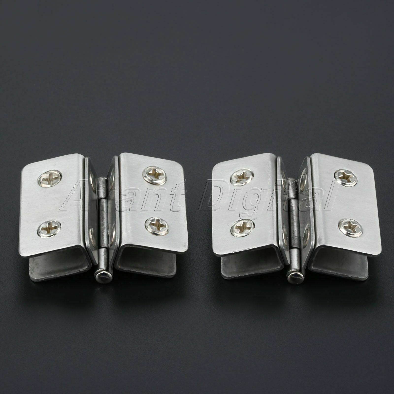 Adjustable Bathroom Glass Door Clamp Hinge Hardware Wine Display Cabinet Hinges