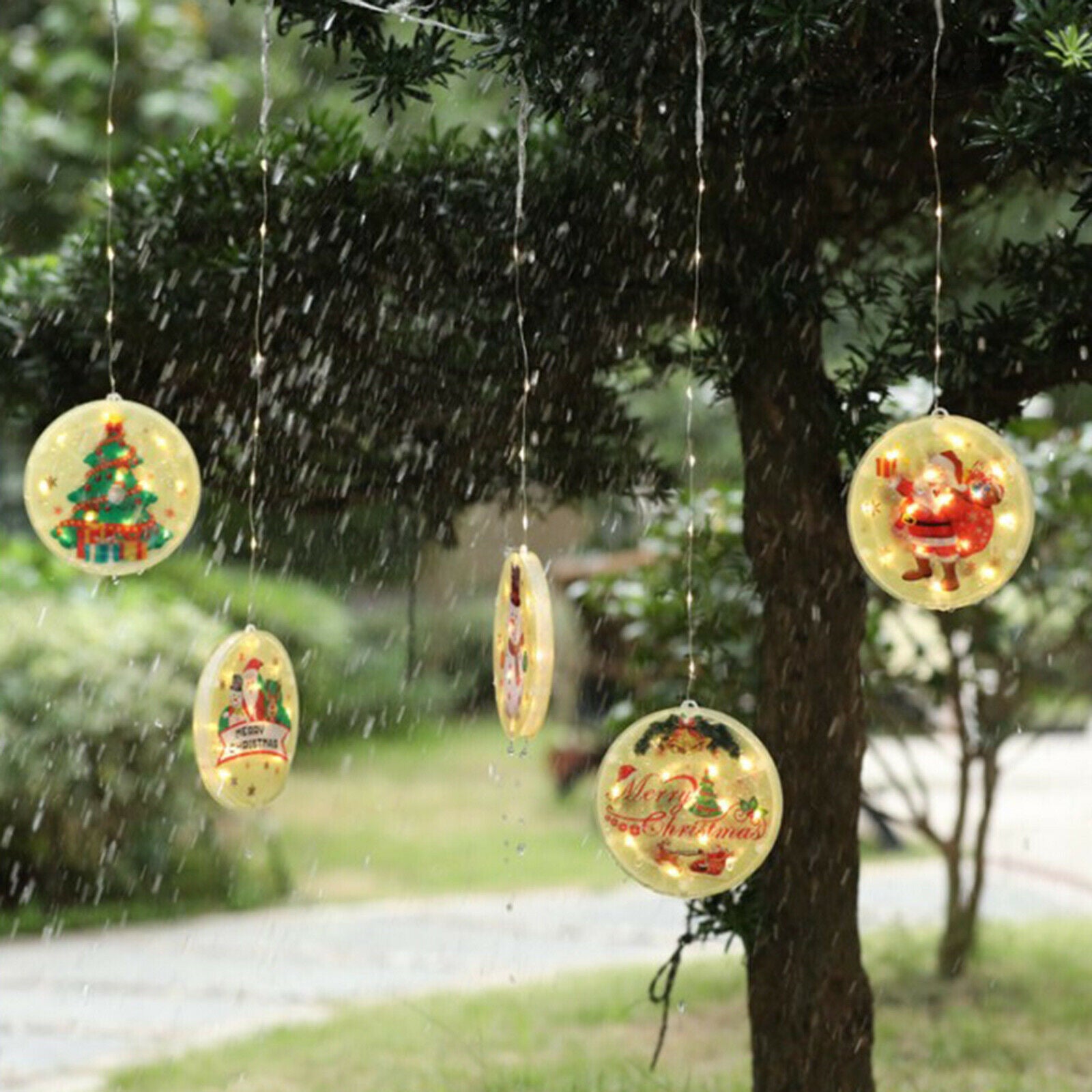 Christmas String Lights Waterproof Outdoor Fairy Lights Holiday Yard Garden