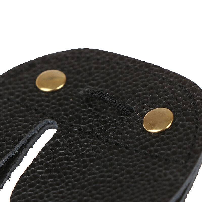 1PC Leather Archery Finger Guard Protection Pad Glove Tab Bow Shooting ProteADD