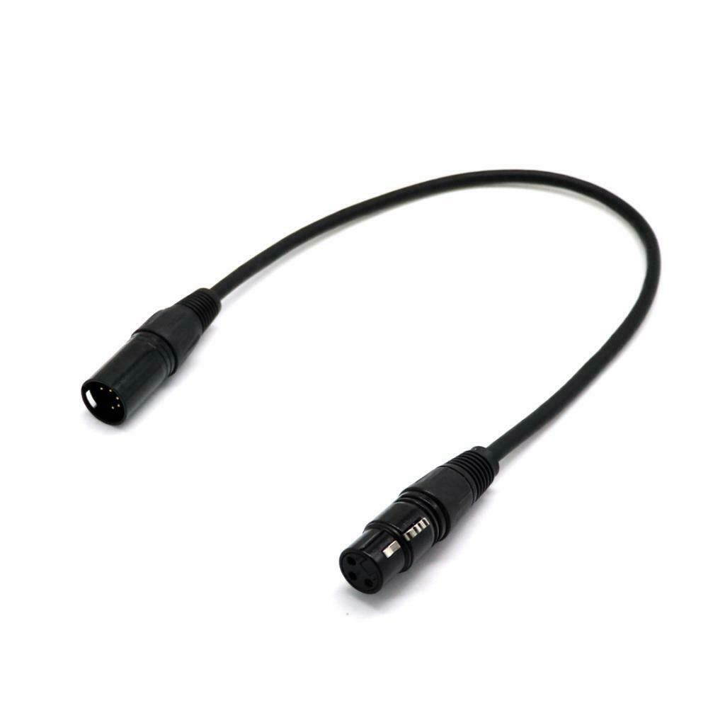 5-Pin Male To 3-Pin Female DMX Cable Adapter DJ  Equipment