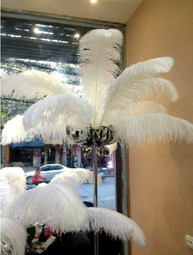 Wholesale 100pcs White Ostrich Feathers 8-10in/20-25cm Wedding Party
