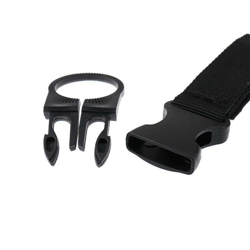 Nylon Webbing Water Bottle Carabiner Belt Outdoor Buckle Hook Holder Tool.l8