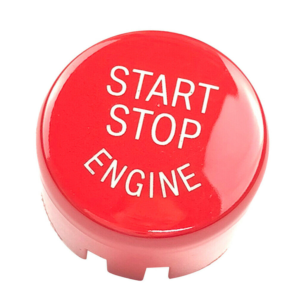 Car Engine Start Stop Button Cover For BMW F/G Chassis Series 25mm Red+Blue