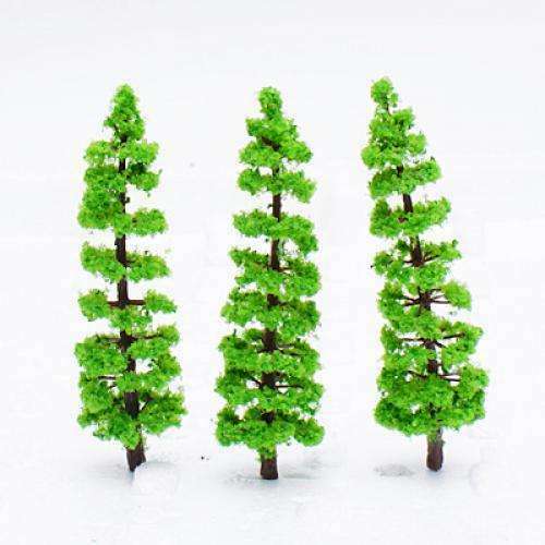 10 Packs Plastic Trees Railroad Street Landscape Scenery 1:100 - 1:150 Decor