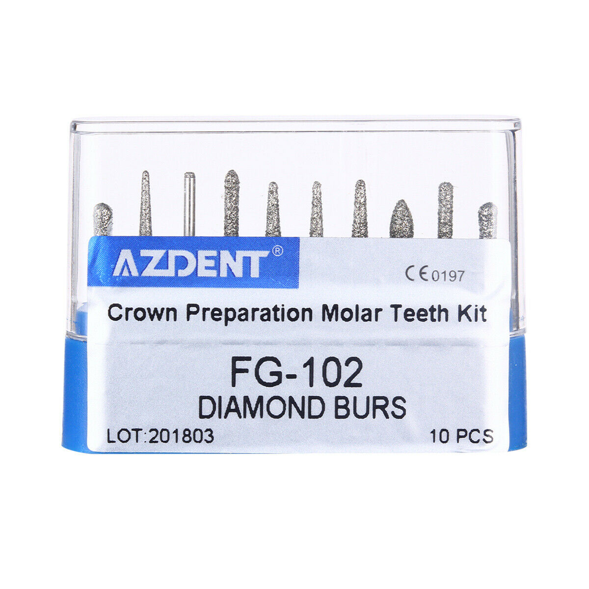 50 X Dental Diamond Burs Trimming/Finishing For High Speed Handpiece FG-102
