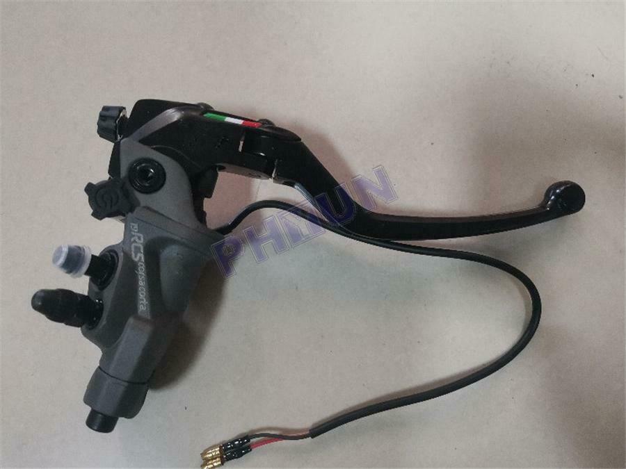 19 RCS CNC Motorcycle Right Brake Master Cylinder w/ Brake Switch Universal