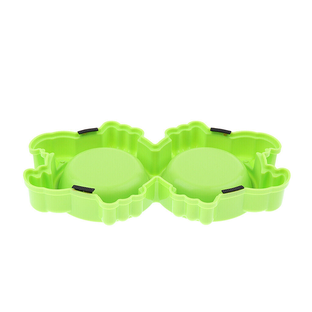 Cat Feeder Dog Anti Skid Bowl Feeding Bowl Dish Container Green Crab