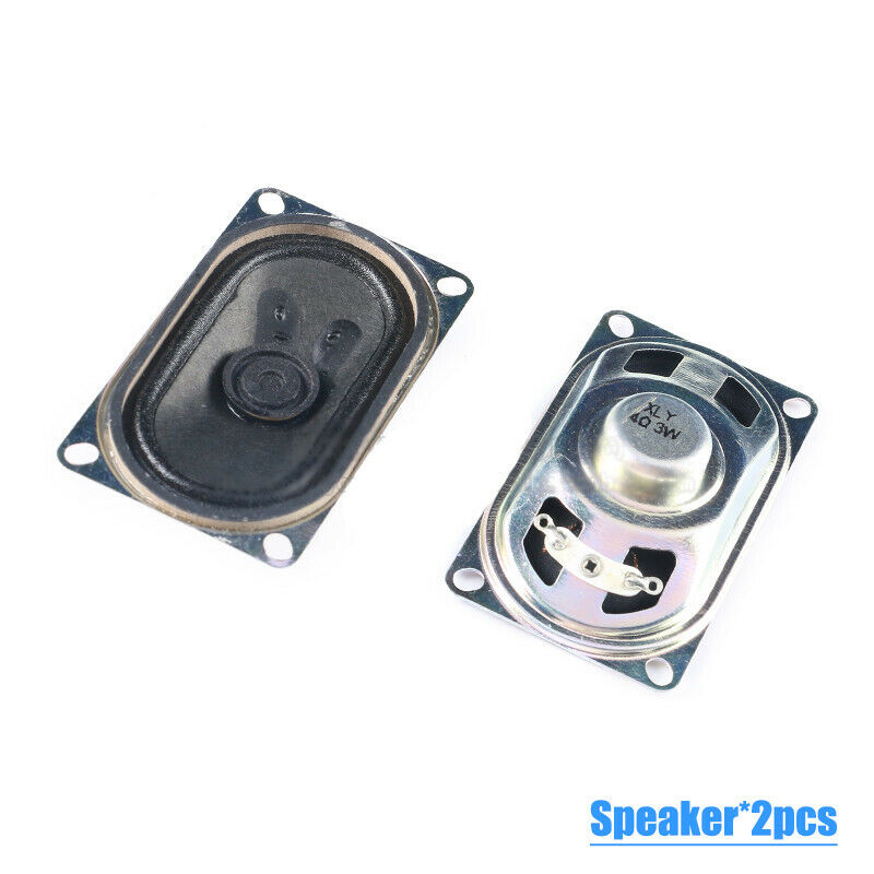 2pcs Small speaker square4070/4 ohm 3W/Paper cone speaker spare parts 40*17mm