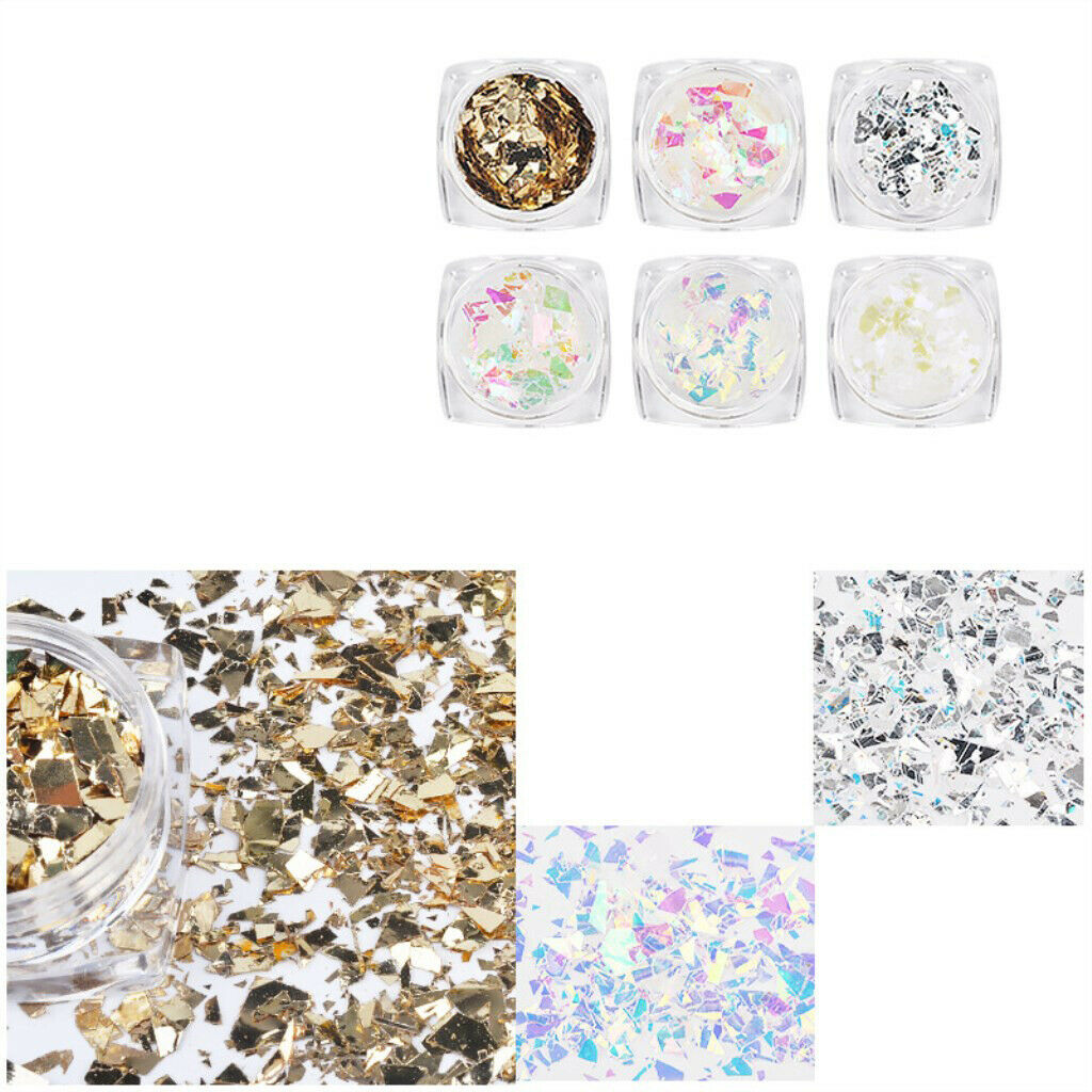 Candy Paper Flakes Nail Sequins Bling Glitter Set, Pack of 18 Boxes
