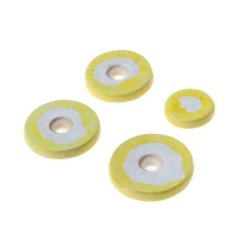 16pcs Flute Leather Pad Music Woodwind Pads Repair Yellow Instrument Accessory
