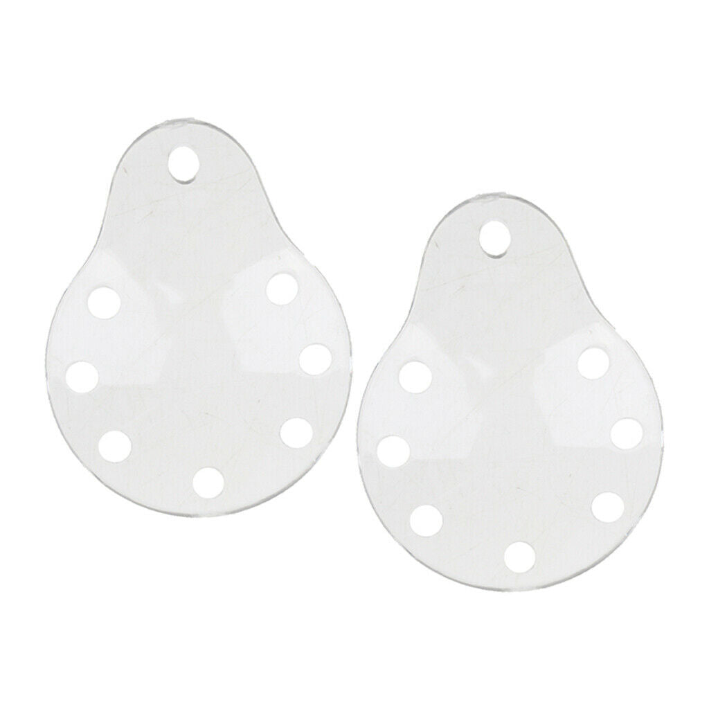 2 x Plastic Ventilated Eye Care Eye Shield with Holes No Cloth Cover 8 Holes