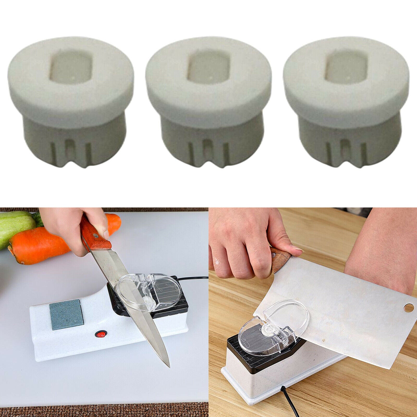 3Pcs Sharpening Stone Grinding Sharpening Tools for Kitchen  Sharpener