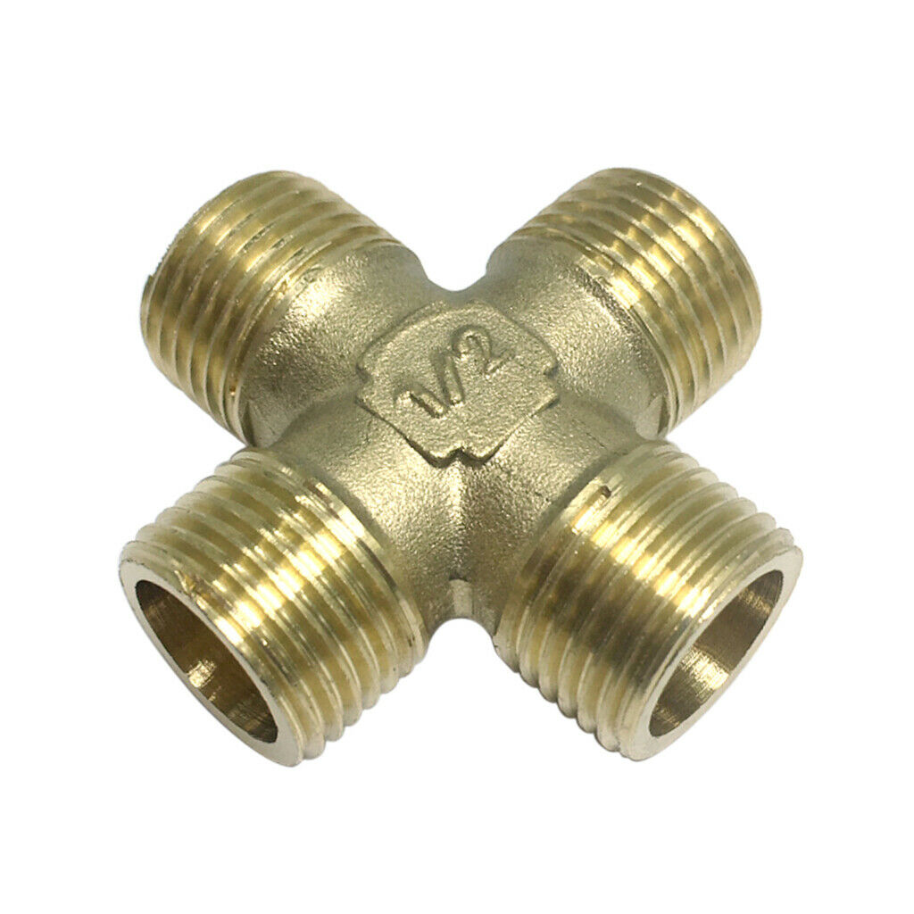 DN15 1/2inch Male Coupling Brass Pipe Fitting Connector, Plumbing Adapter