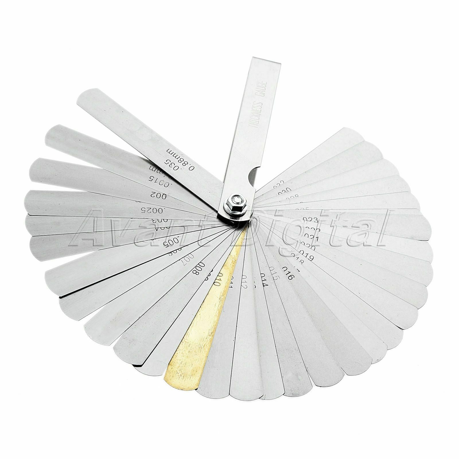 1pc Measuring Tool Stainless Steel Imperial Metric Combination Feeler Gauge Gage