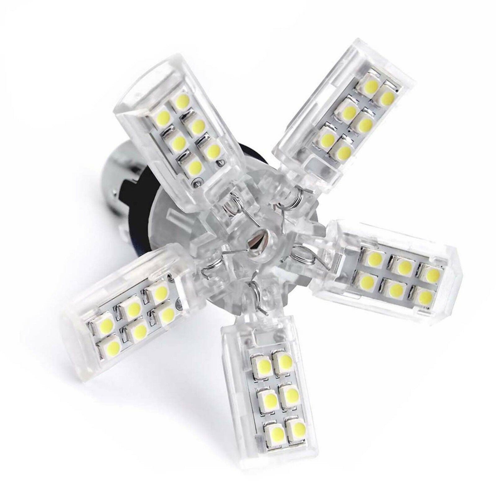 1156 BAU15S PY21W White 6000k LED Spider 5-ARM Tail Reverse Light Bulb Lamp