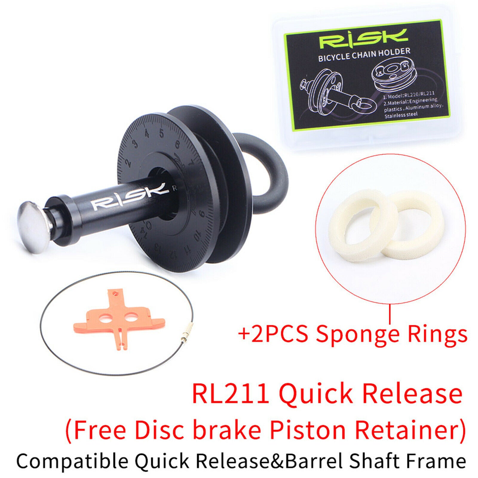 Bike Dummy Hub Tools Quick Cleaning Cycling Bicycle Chain Keeper Holder Clamp