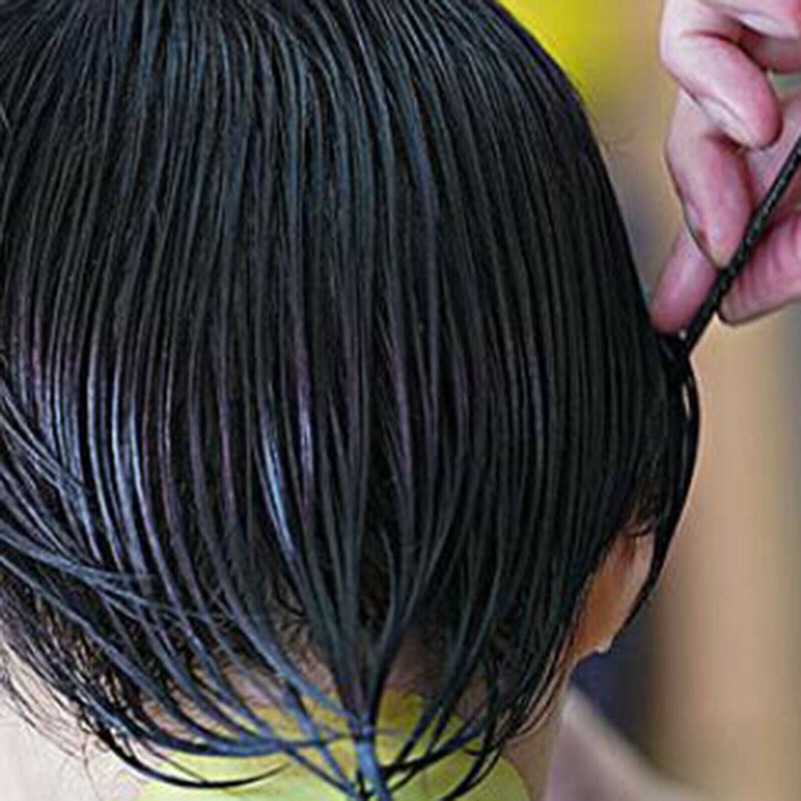 Pocket Male Oil Head Styling Hair Beard Comb Hairdresser Wide Tooth Black