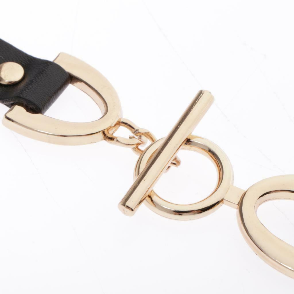 2 Pairs Sew on Leather Sewing Buckle with Metal Clasp Hook Sewing Fasteners