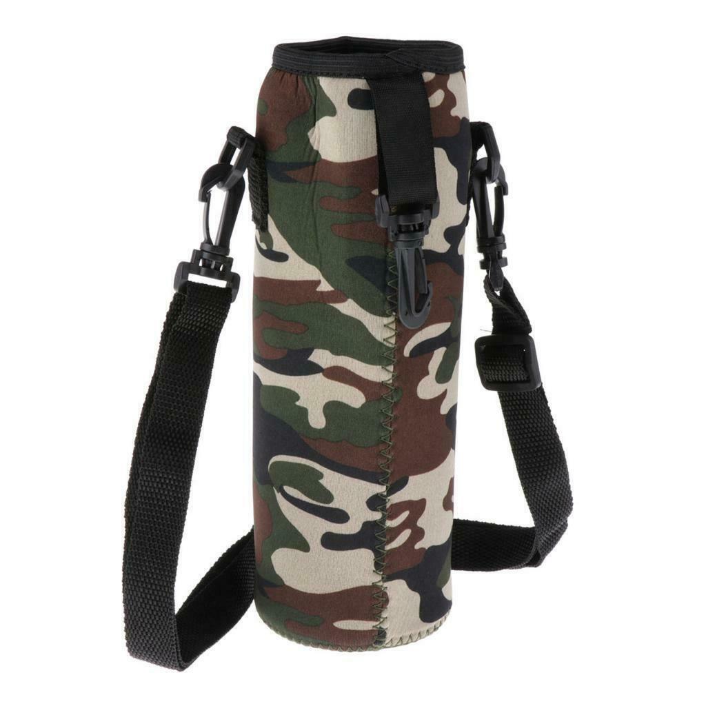 2X  Insulated Sport Water Bottle Cover Sleeve Holder Cooler Carrier 1000ml