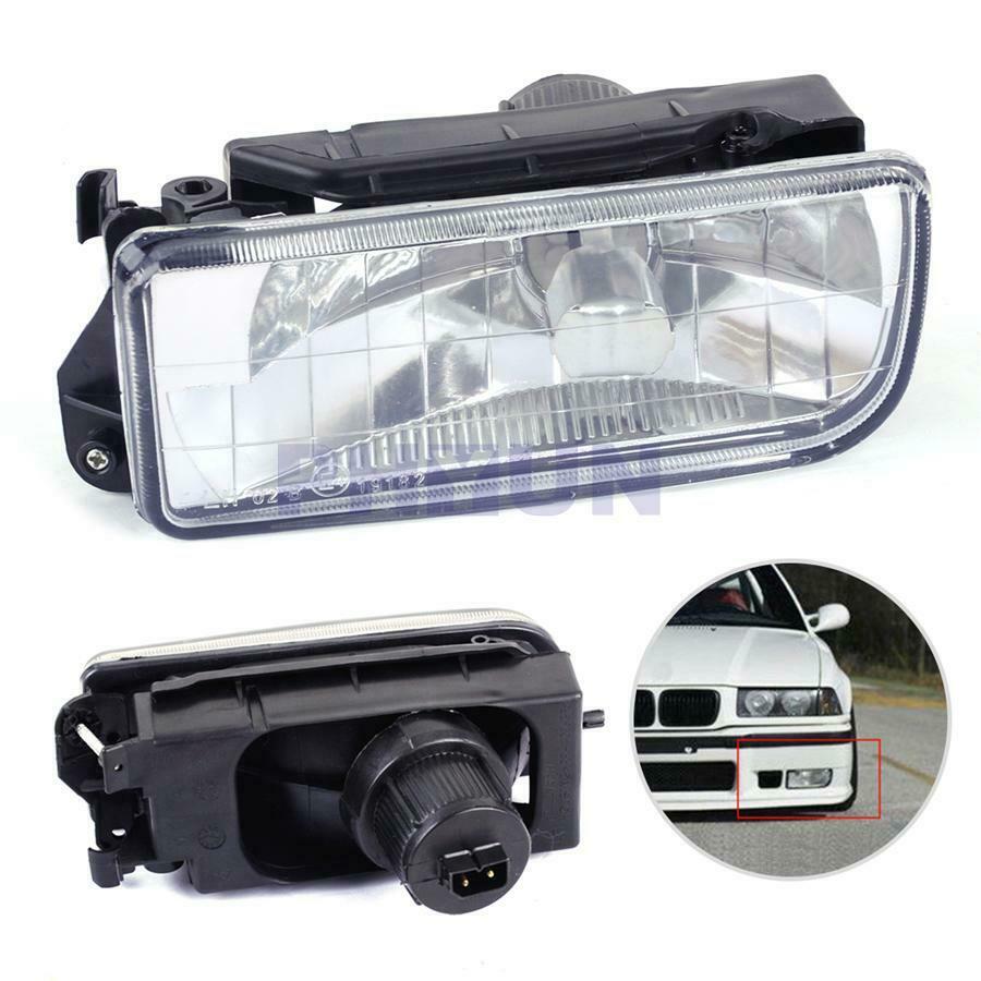 Pair Front Bumper Fog Lights Replacement  For BMW 92-98 E36 3 Series 2/4D