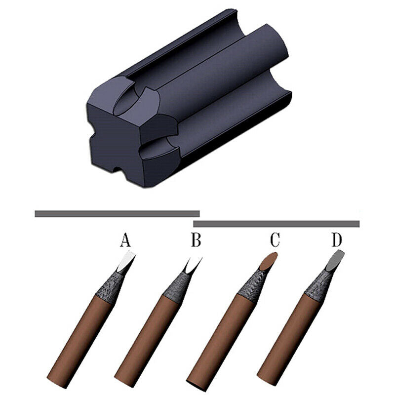 4IN1 Eyebrow Pencil Sharpening Permanent Makeup Tattoo Sharpen Tip Thin To f SJ