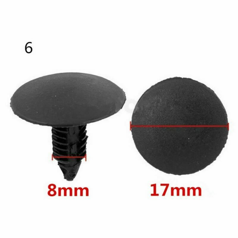 100Pcs 6 Models Car Door Fender Repair Fastener Clip Rivets Screws Push Fastener