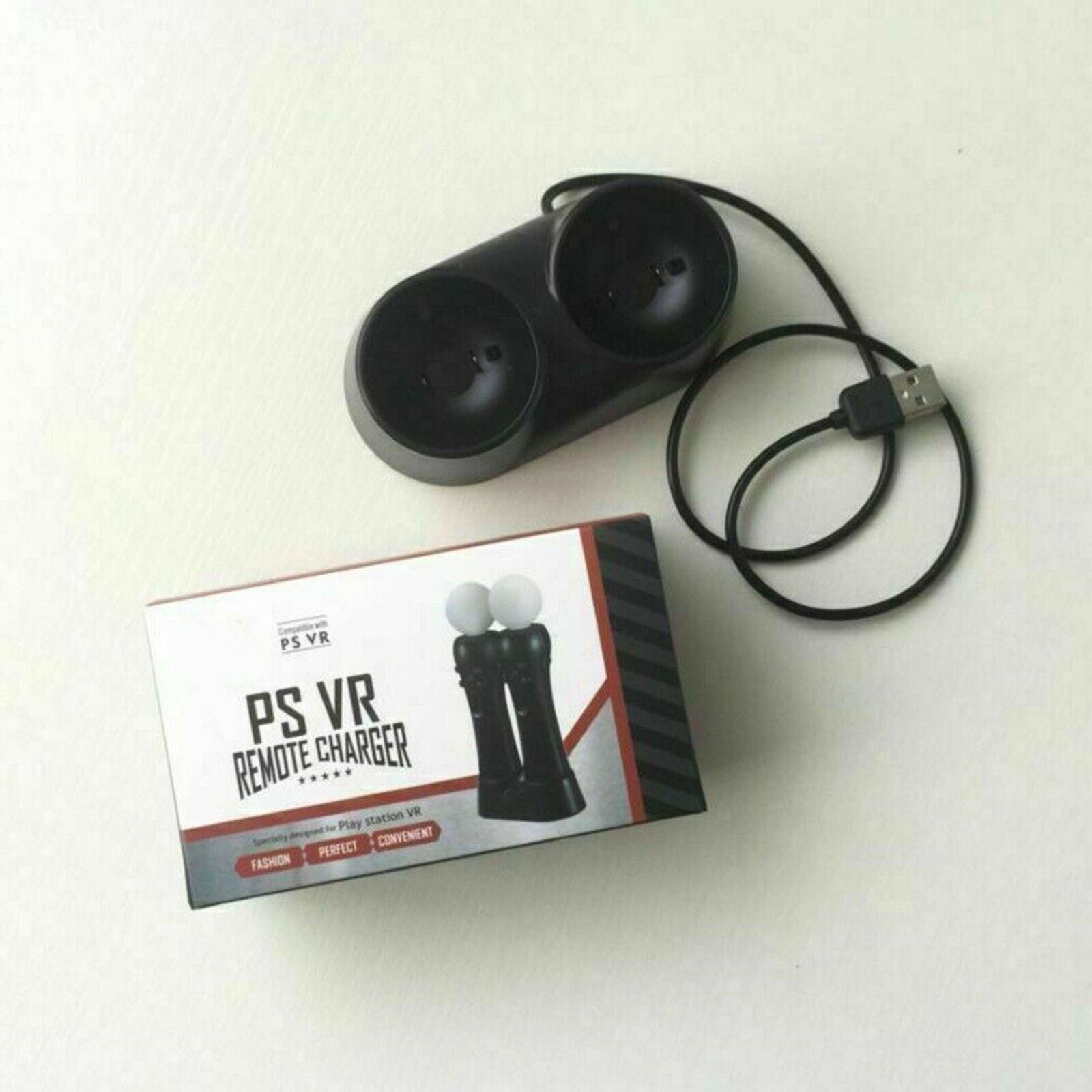 Dual Charger Charging Dock Station for Playstation PS4 PS VR Move Controller