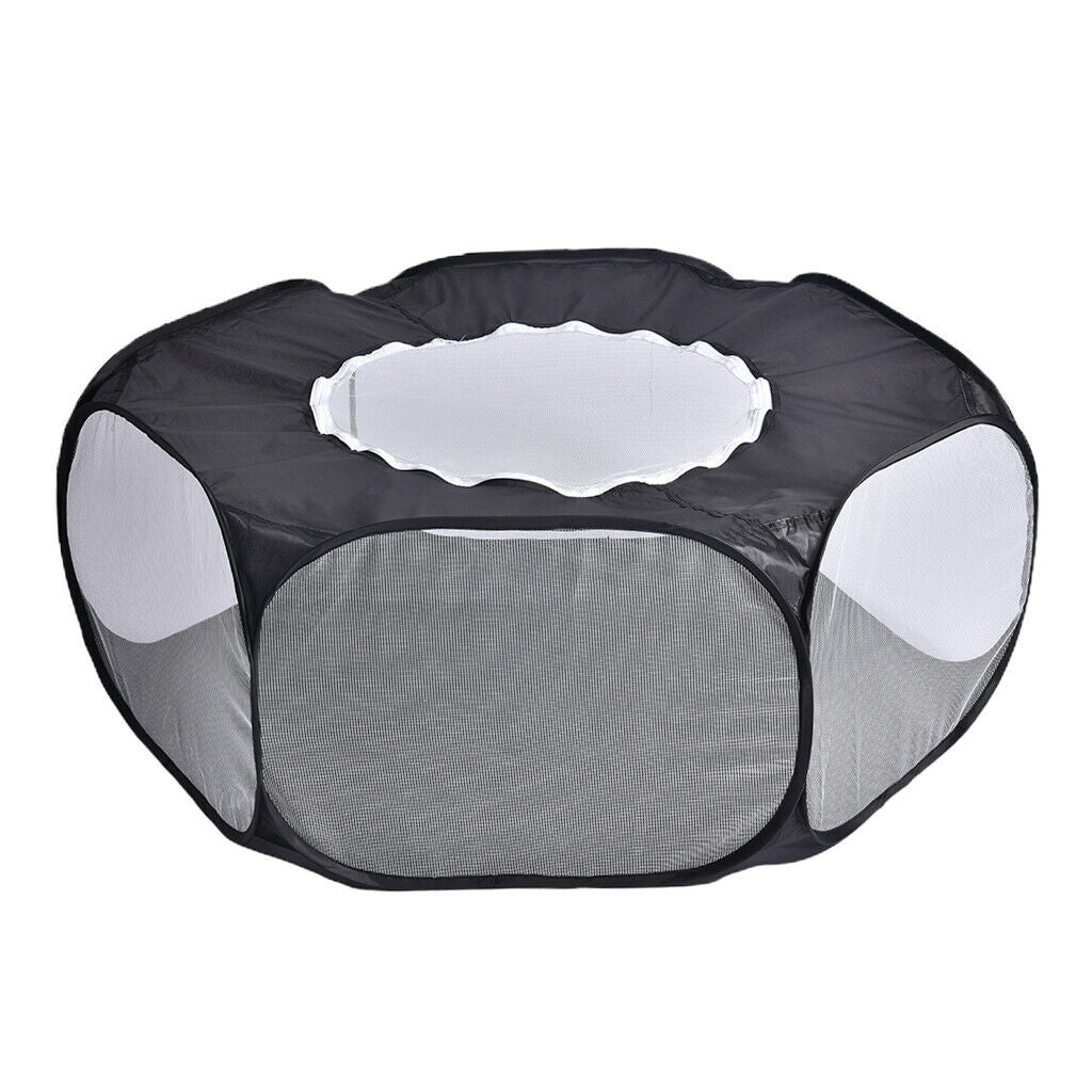 Small Animals Pen Cage Hamster Rabbit Chinchilla Gerbil Hedgehog Black