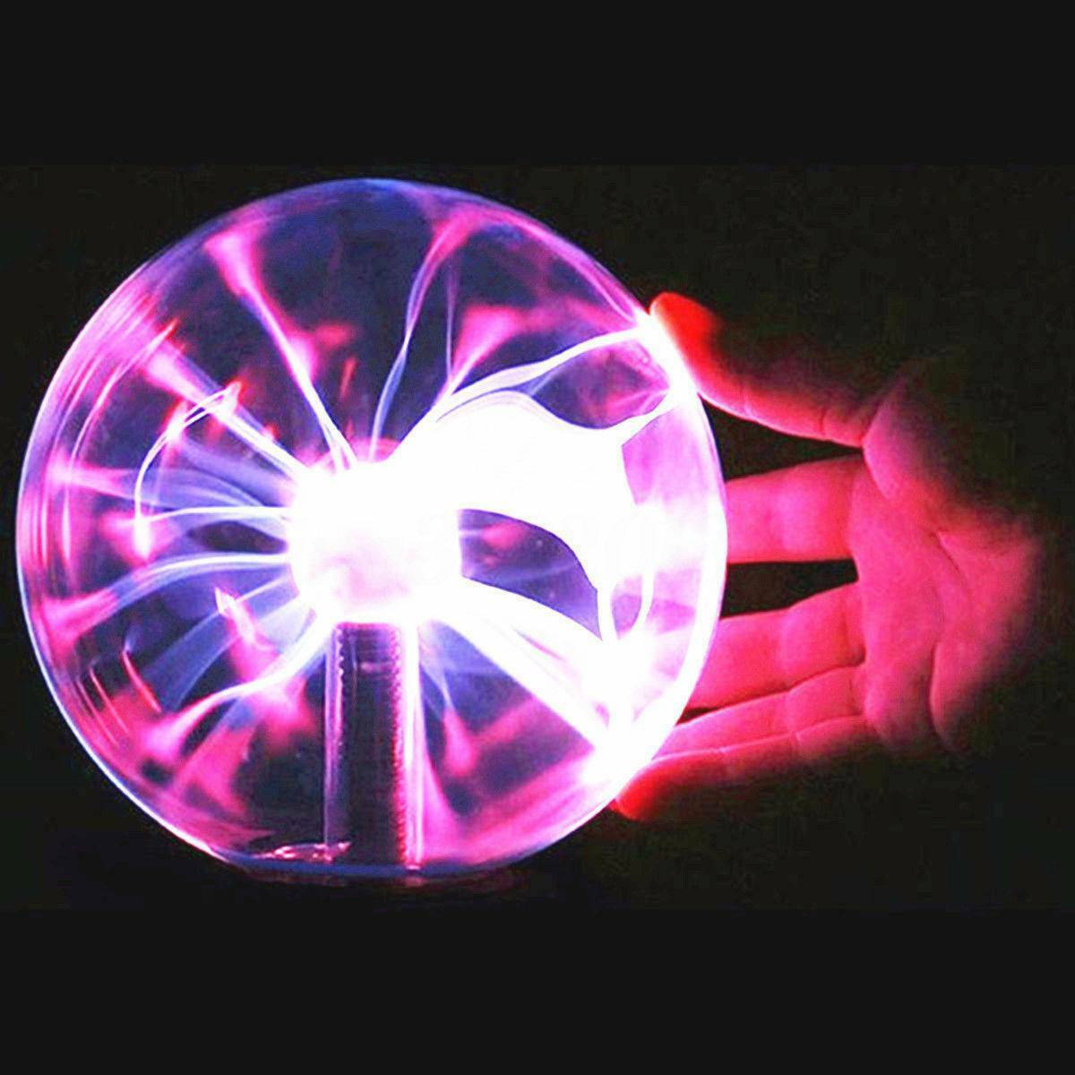 Glass Magic Plasma Ball Light Large Table Lights Sphere Night Lamp Touch New USA