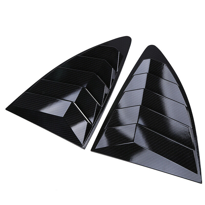 Fit Scion FR-S 2012-2016 Carbon Fiber Style Window Quarter Scoop Louver Cover