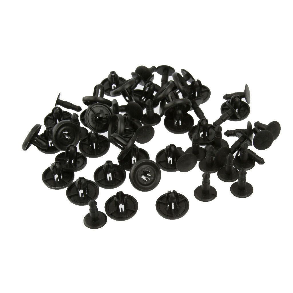20pcs 8mm + 30pcs 10mm Trim Rivets Fasteners Mud Fender Push Auto Fender