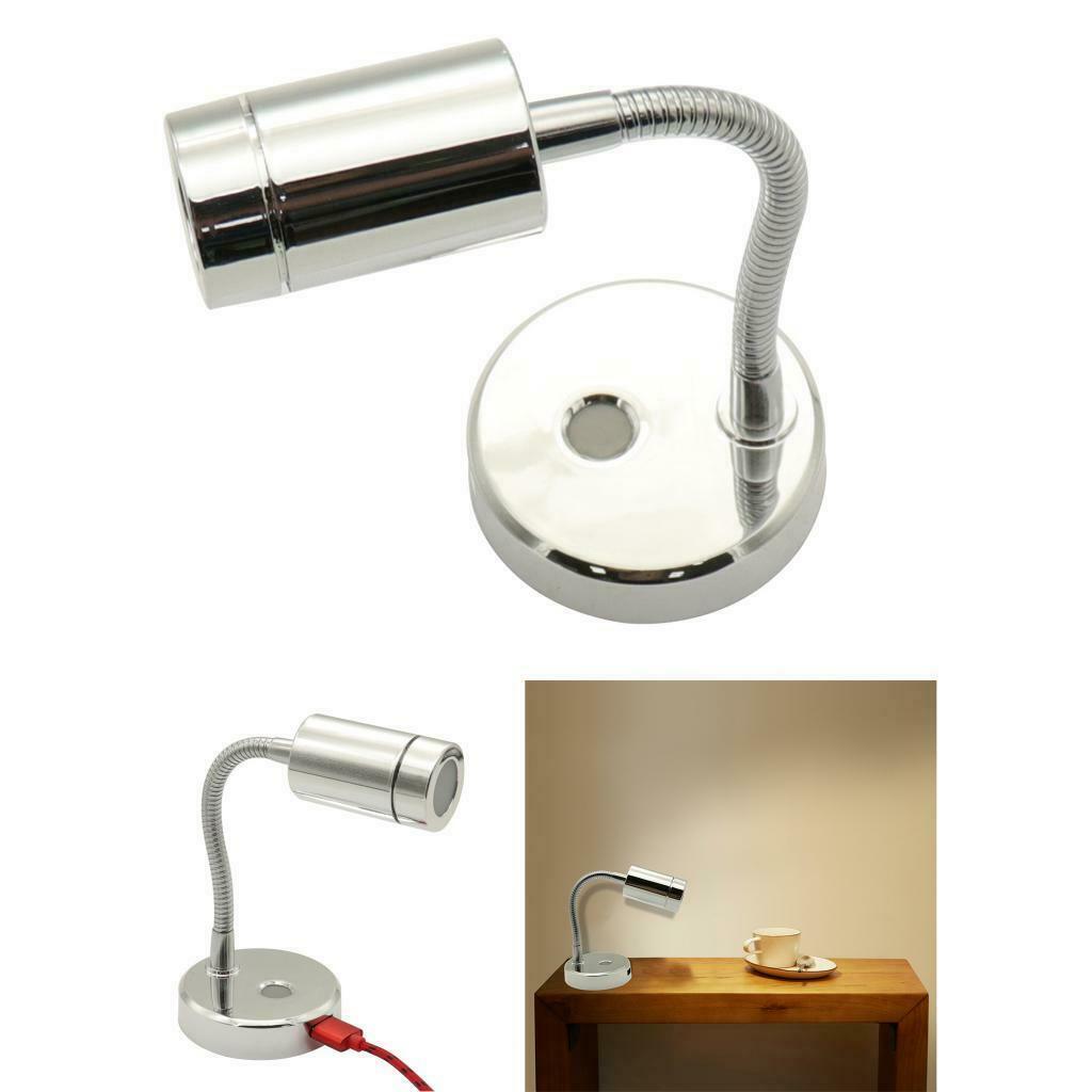 Boat Yacht Reading Lights Map Lights USB Phone Charger, Camper Bedside Wall Lamp