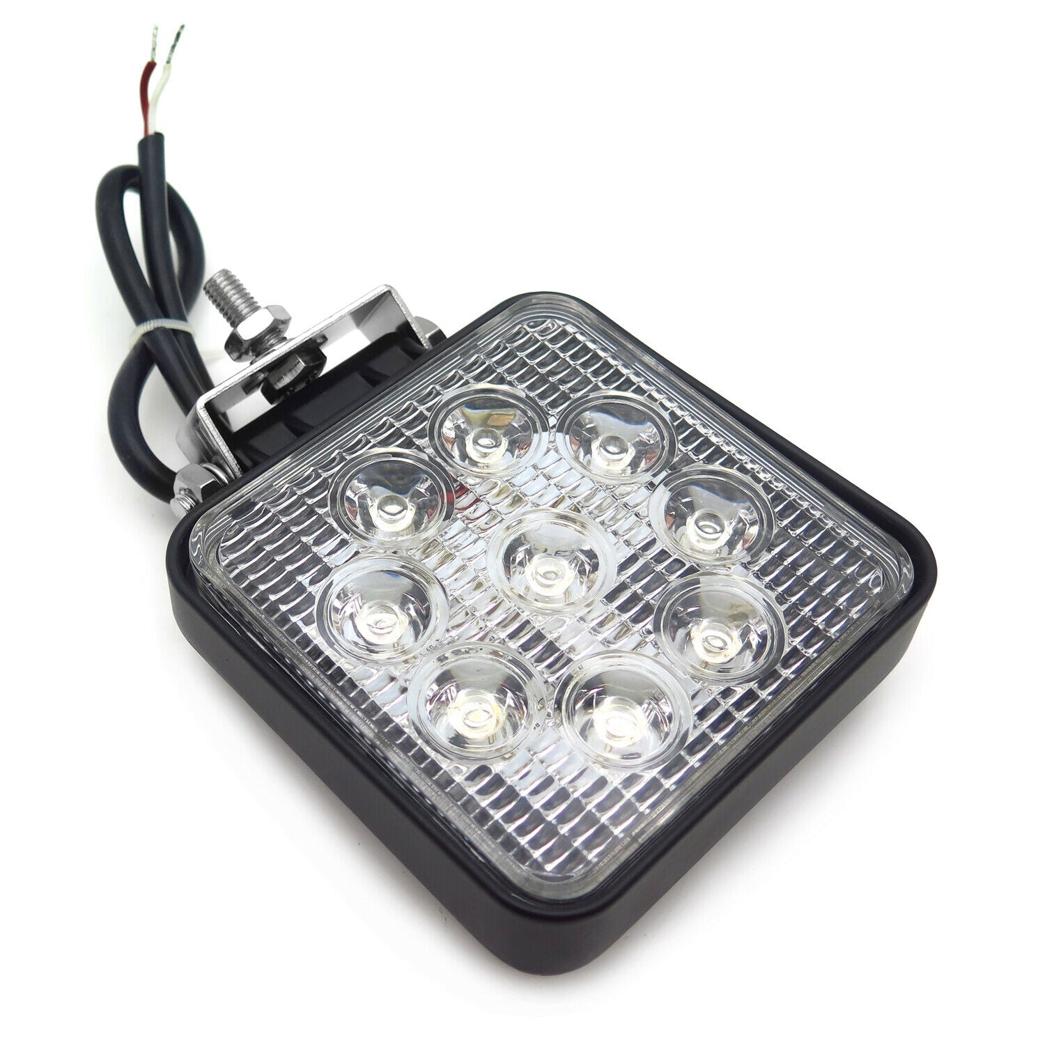Square 27W Spot BEAM LED Off Road Work 9 LED Light 12V 24V USE SUV Car Truck