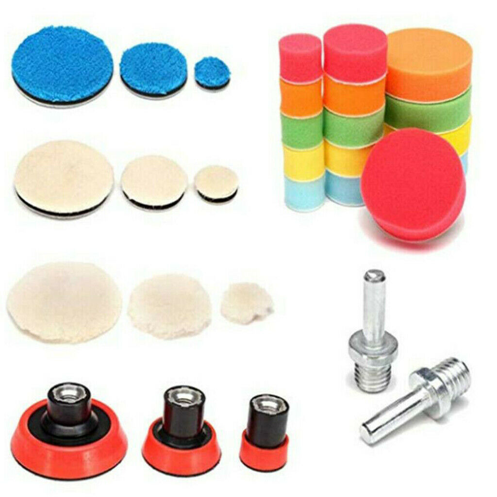 Car Polishing Pads Kit 1.2/2/3in Polisher Pad Sponge Pads Kit for Polishing