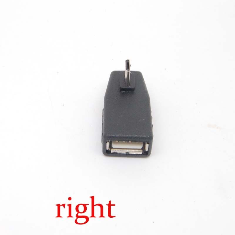 90 Degree right angle Female to micro USB 2.0 B 5Pin Male OTG Adapter Converter