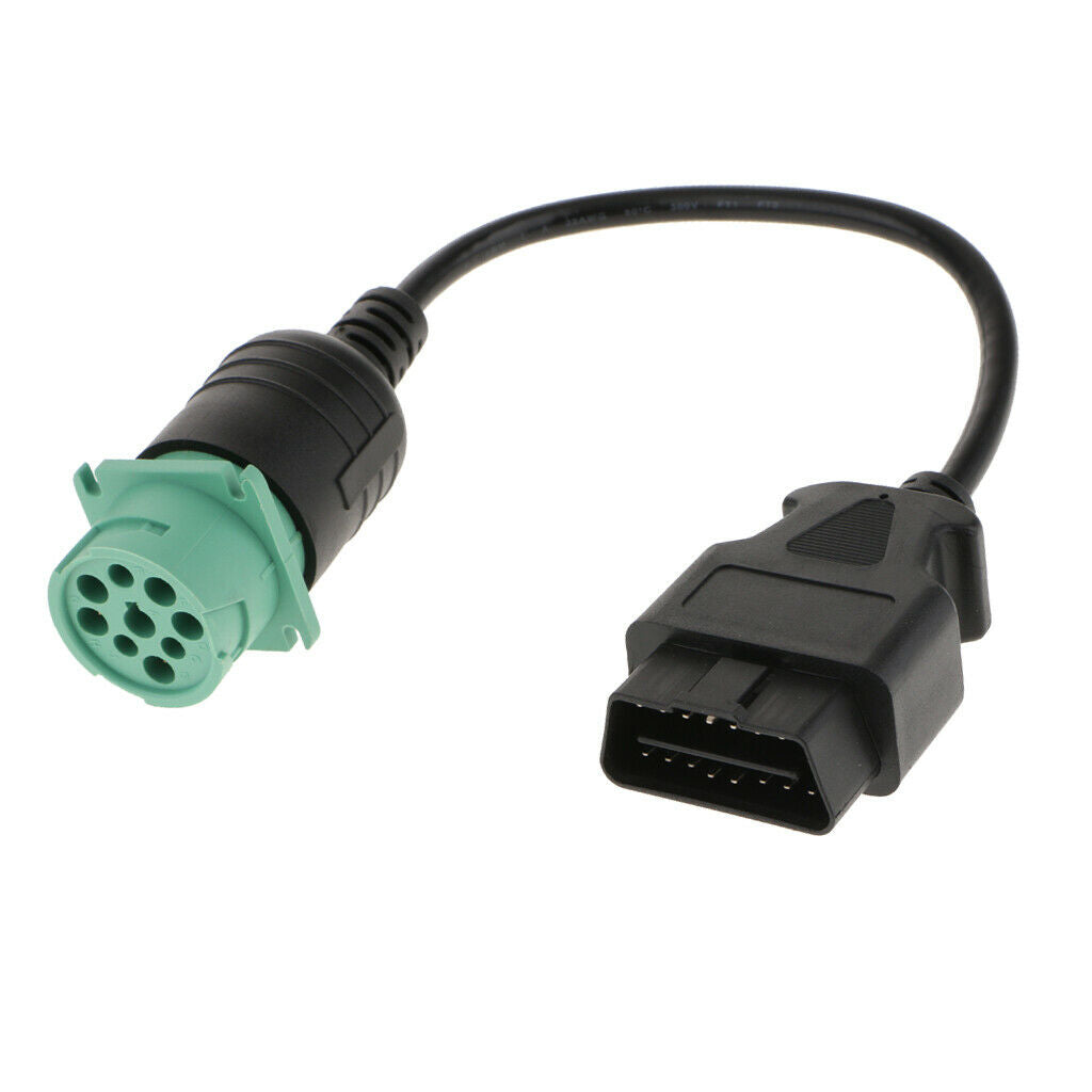 Heavy Truck  Diagnostic Adapter 9 Pin Male To 16 Pin Female Connector