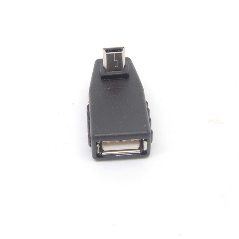 90 Degree Up Angle New A Female To 5 Pin B Male Mini USB OTG Host Adapter USB2.0