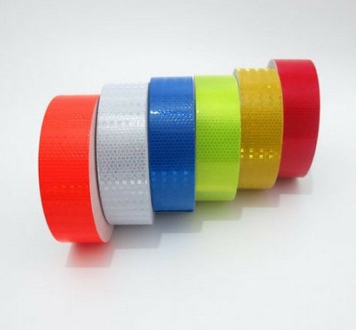 Fluorescence Blue Reflective Safety Warning Tape 5cmx3m