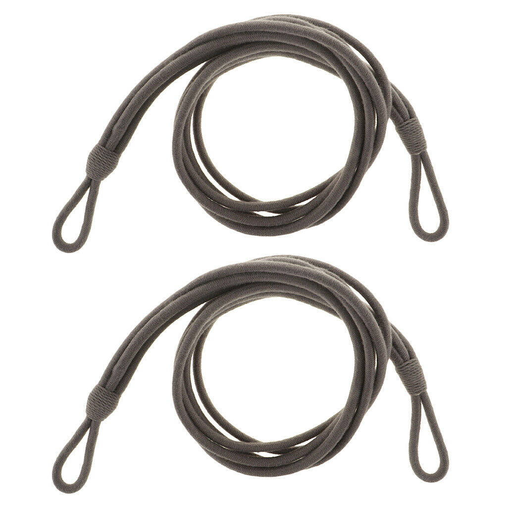 2pcs Simple Rope Tiebacks Holdbacks for Tulle Curtain Voile Drapes Dark Gray