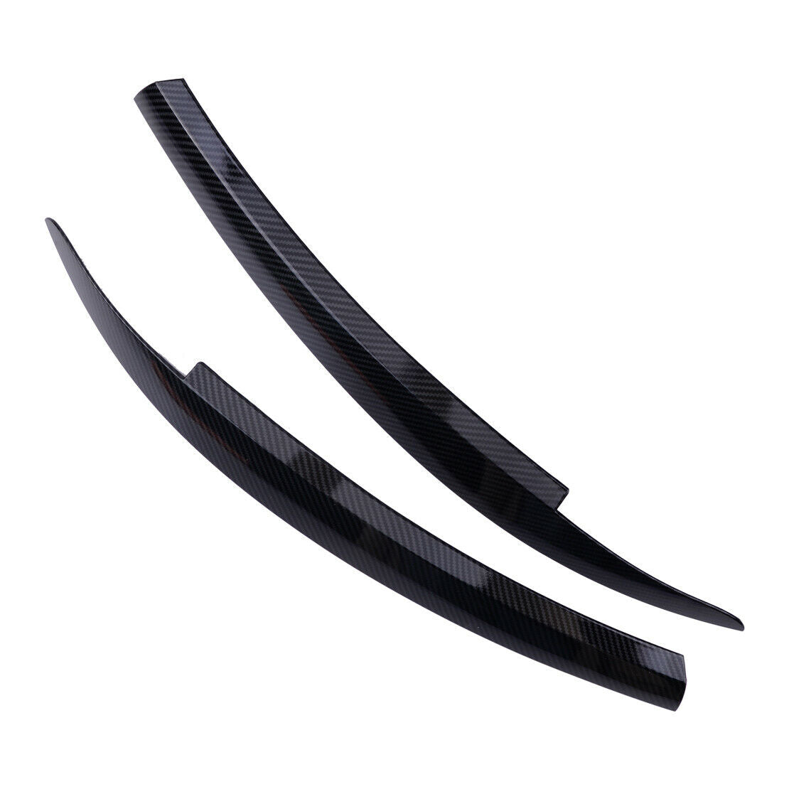 Carbon Fiber Style Headlight Eyebrow Eyelid Trim Fit for VW Scirocco 09-17 Atn