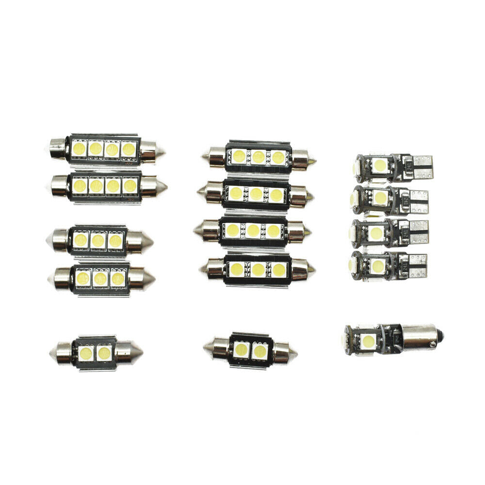15PCS White LED Interior Lights Package Kit For 2009-2013 Audi A4 B8 Avant J1