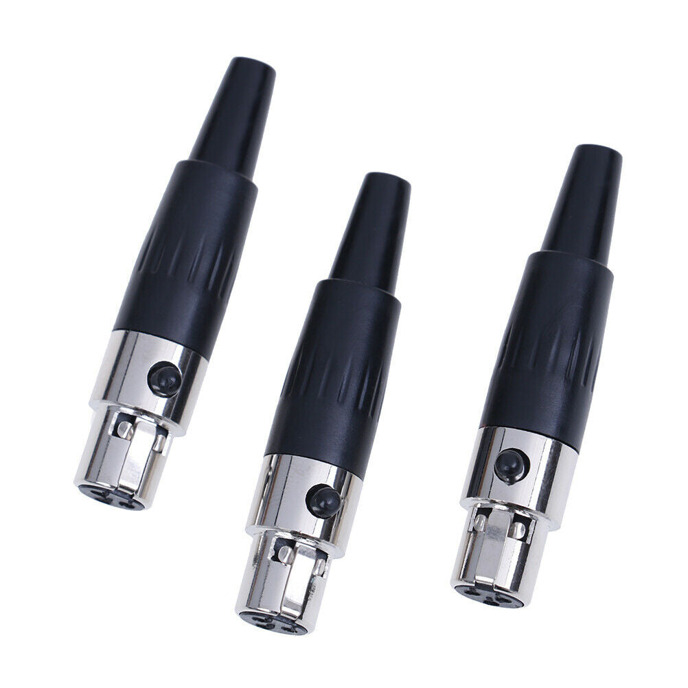 1Pc 3pin female plug mini TA3F XLR audio microphone connector MIC adapter.l8