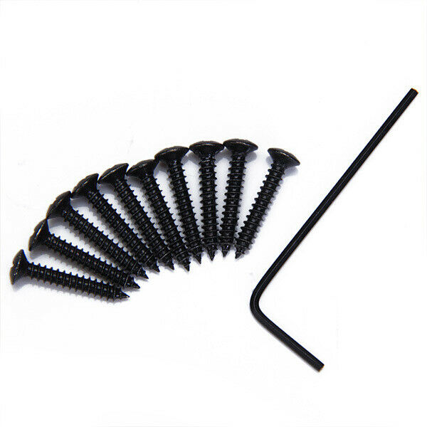 Set Of 5 Individual Bass Bridges For 5-string Bass Black Mounting Screws