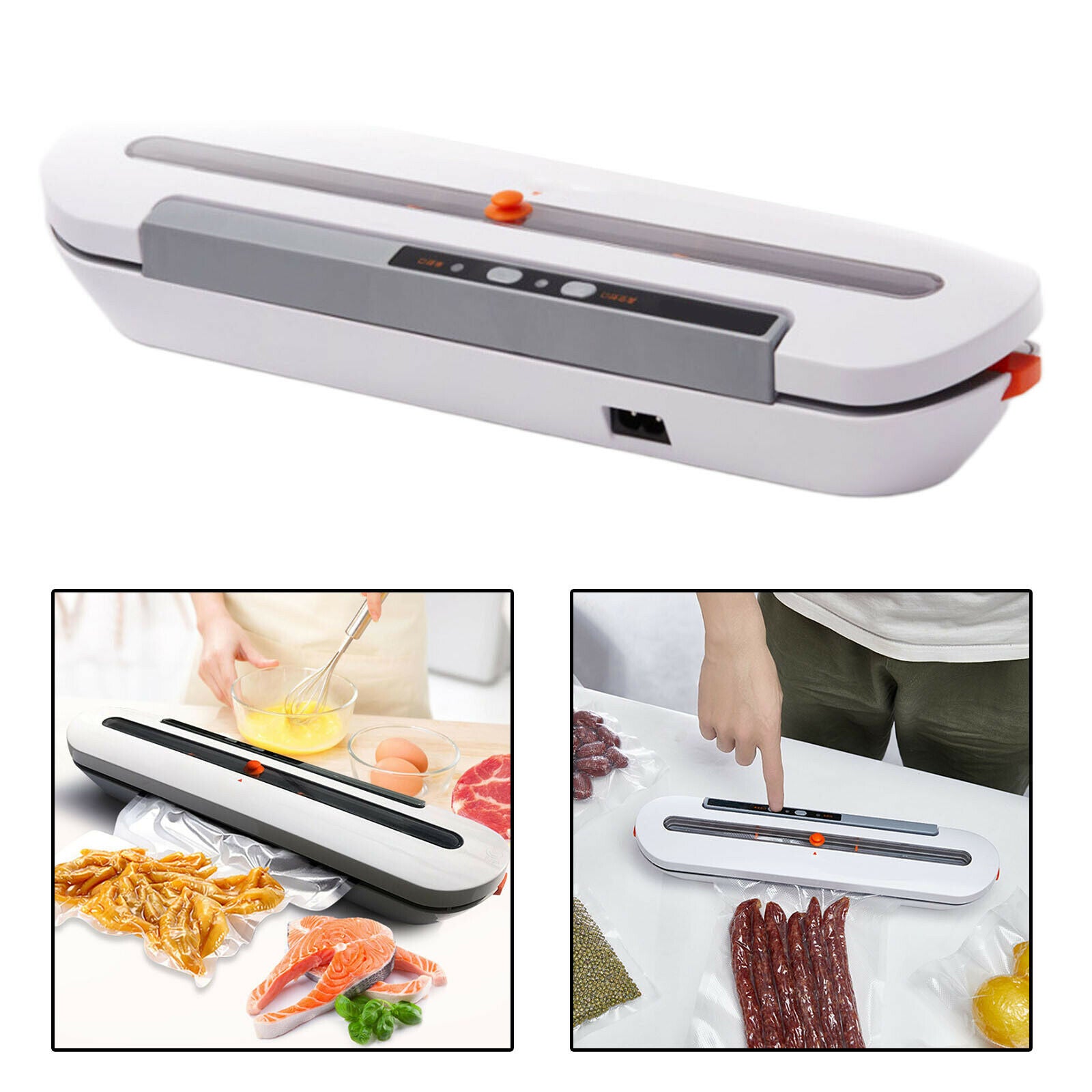 Electric Food Vacuum Sealer Machine with US Plug With 10pcs Food Saver Bags